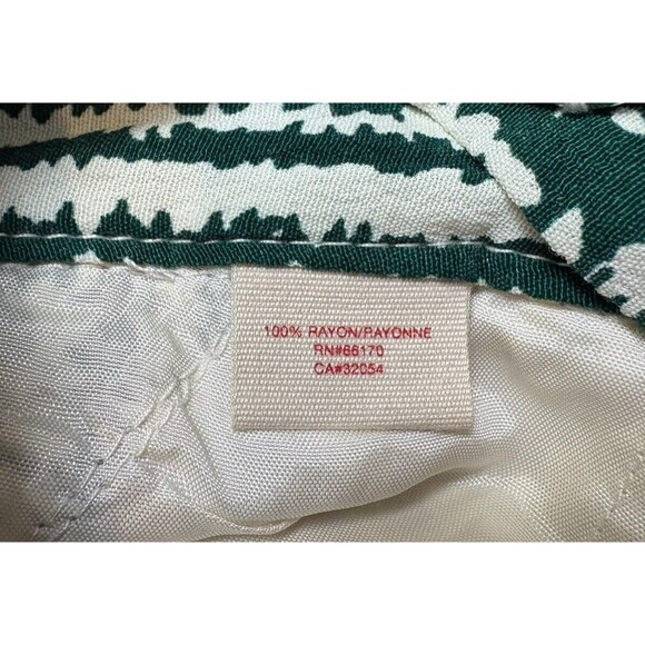 Anthropologie ETT TWA Sleeveless Romper Women's Size 0 Green & White Pockets - Picture 8 of 16